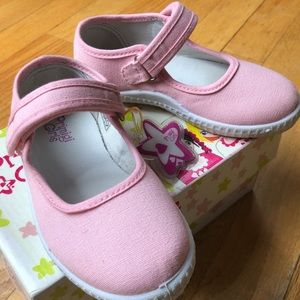 Girls Mary Janes - Primigi - Pink Canvas